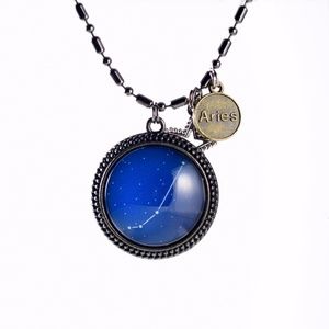 🆕 Aries Constellation Zodiac Necklace Hand Crafted